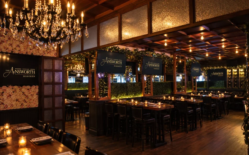 A wide view of The Ainsworth interior to host corporae evens  